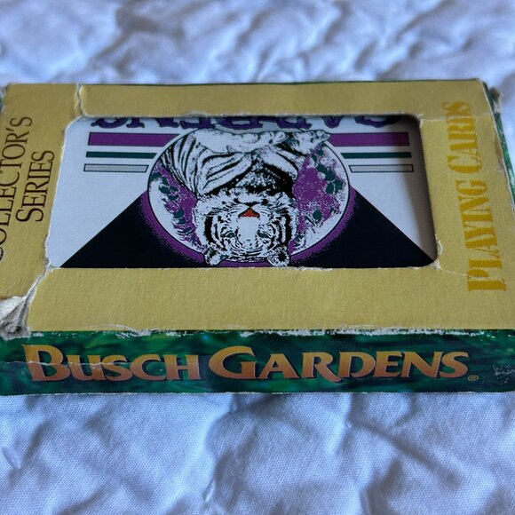 Busch Gardens White Tiger Big Cat Wildlife Preservation 54 Deck Playing Cards - Picture 9 of 9